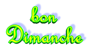 Gif animé Bon dimanche jaune